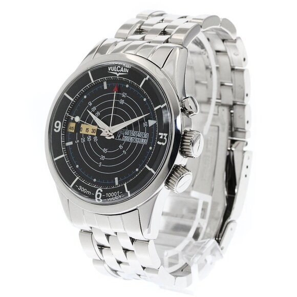 VULCAIN cricket nautical 100107.024 alarm Hand Winding Men's Watch_865067 - Picture 1 of 6